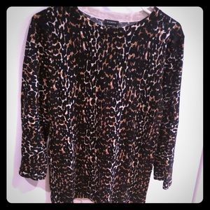 NWOT  Talbots animal print tunic